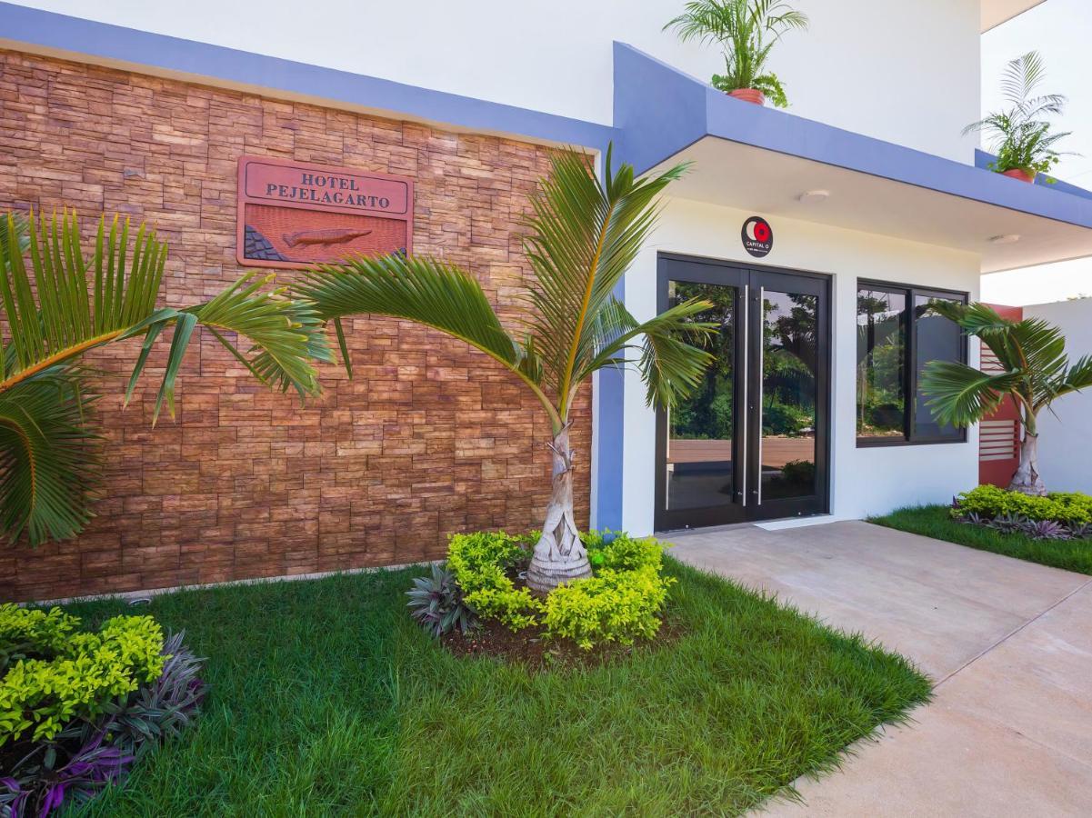 Hotel Pejelagarto Bacalar Kültér fotó