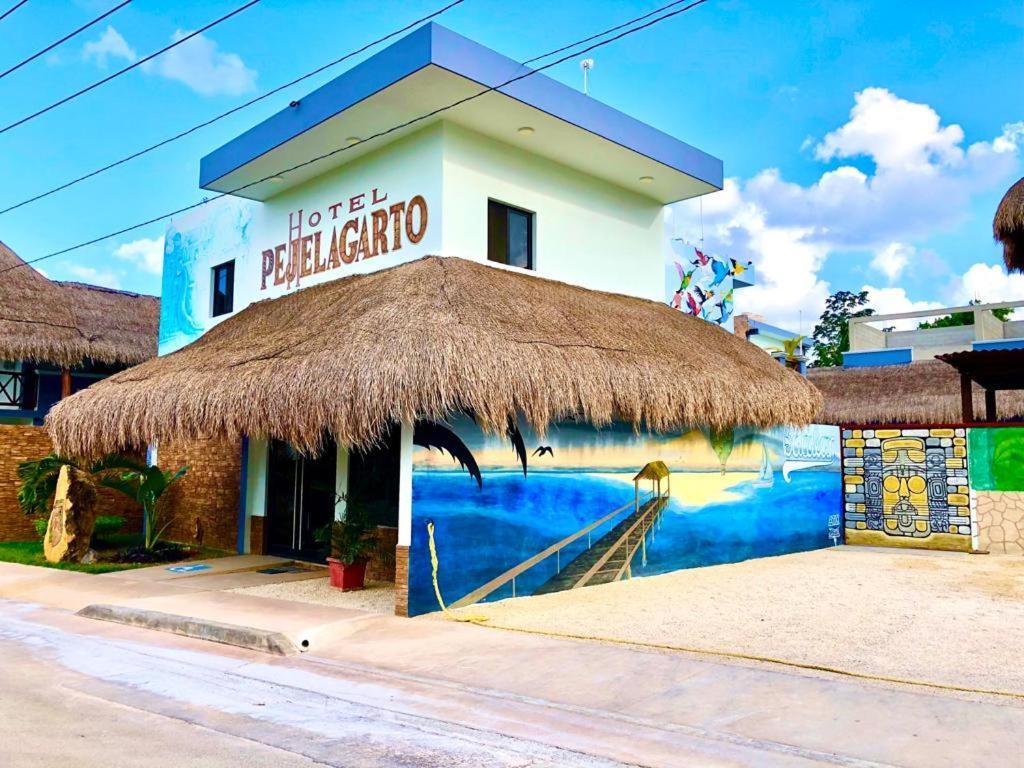 Hotel Pejelagarto Bacalar Kültér fotó