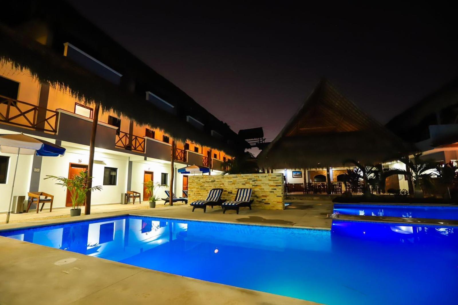 Hotel Pejelagarto Bacalar Kültér fotó